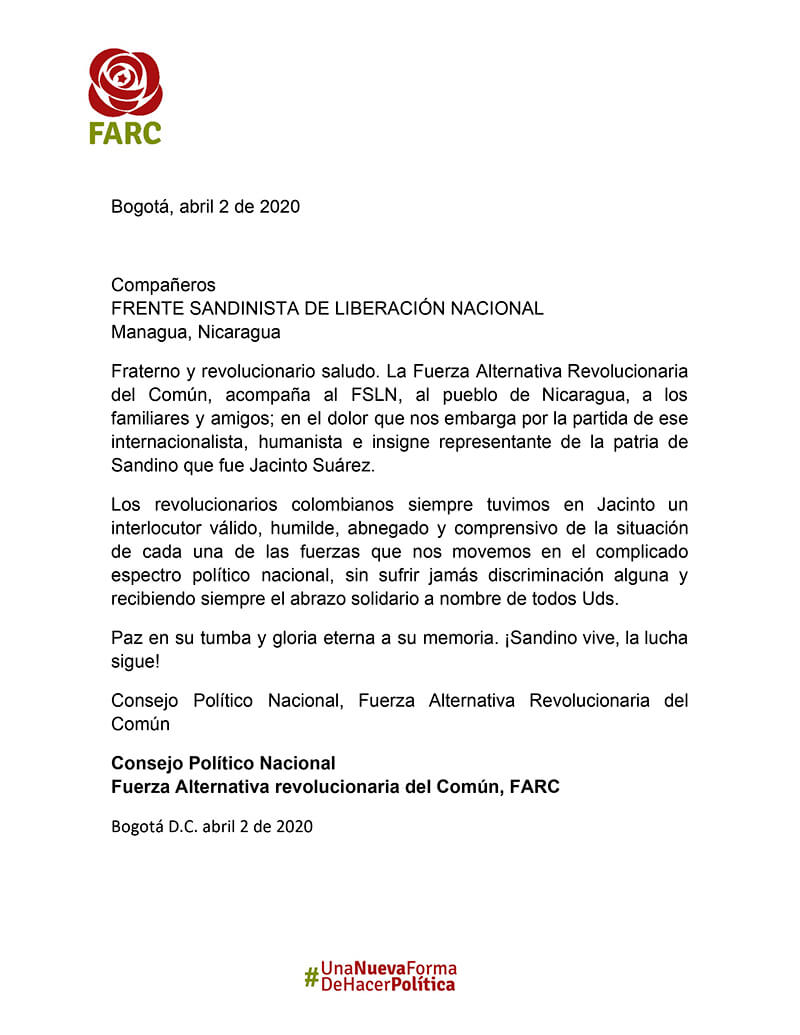 comunicado-condolencias-farc-fallecimiento-jacinto-suarez